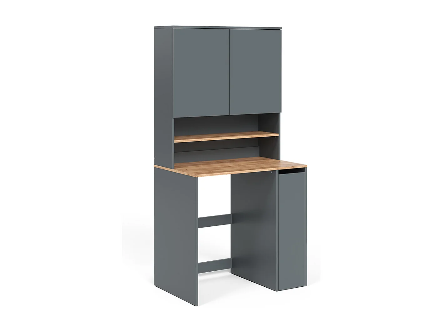Waschmaschinenschrank anthrazit/goldkraft eiche 93.6x60.3x88.2 viktor