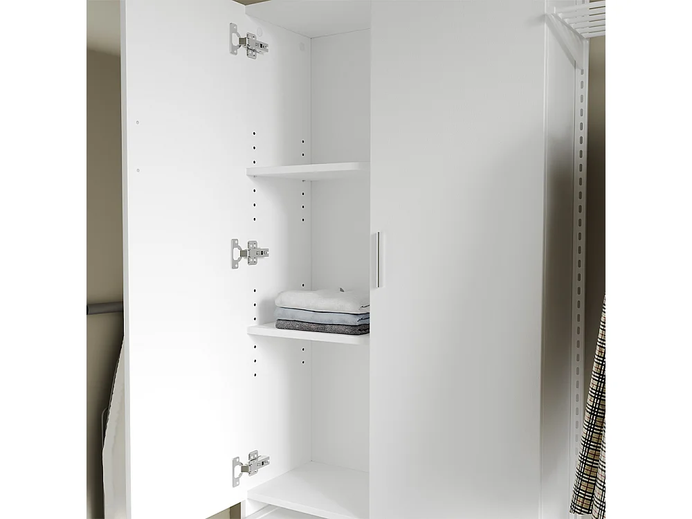 Meuble de machine à laver blanc 64x26x190 martha