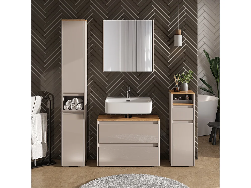 Meuble sous vasque simple cachemire/artisan 80.1x30.1x62 majest