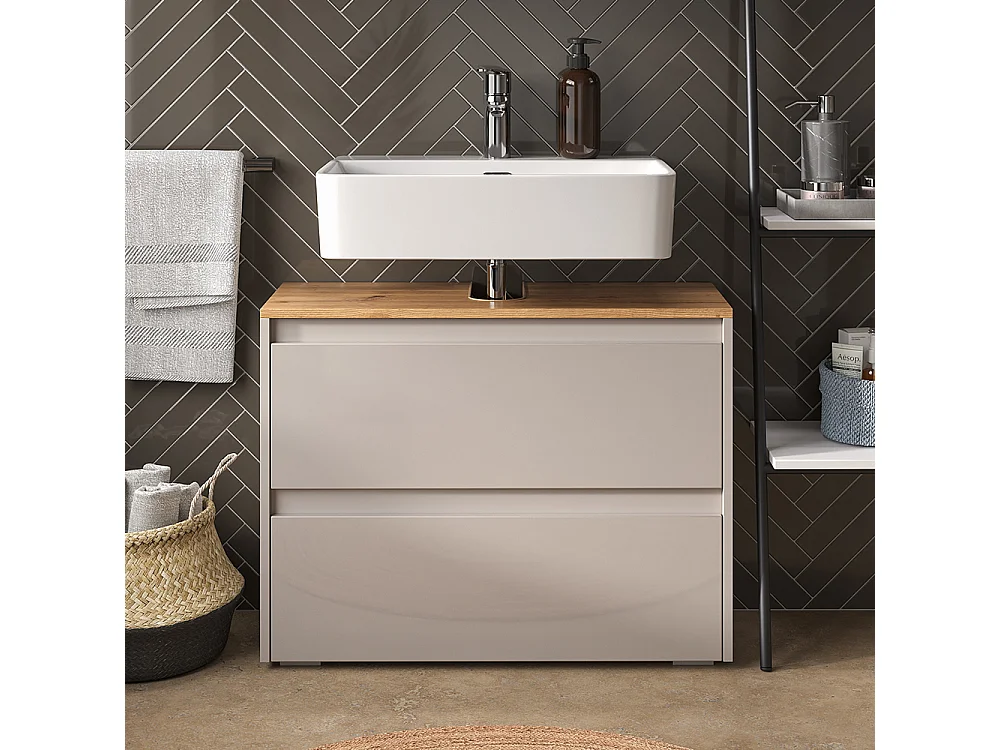 Meuble sous vasque simple cachemire/artisan 80.1x30.1x62 majest