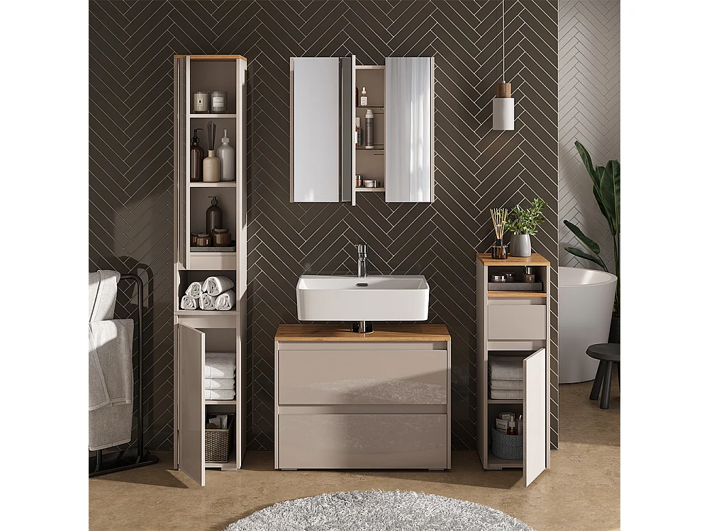 Meuble sous vasque simple cachemire/artisan 80.1x30.1x62 majest