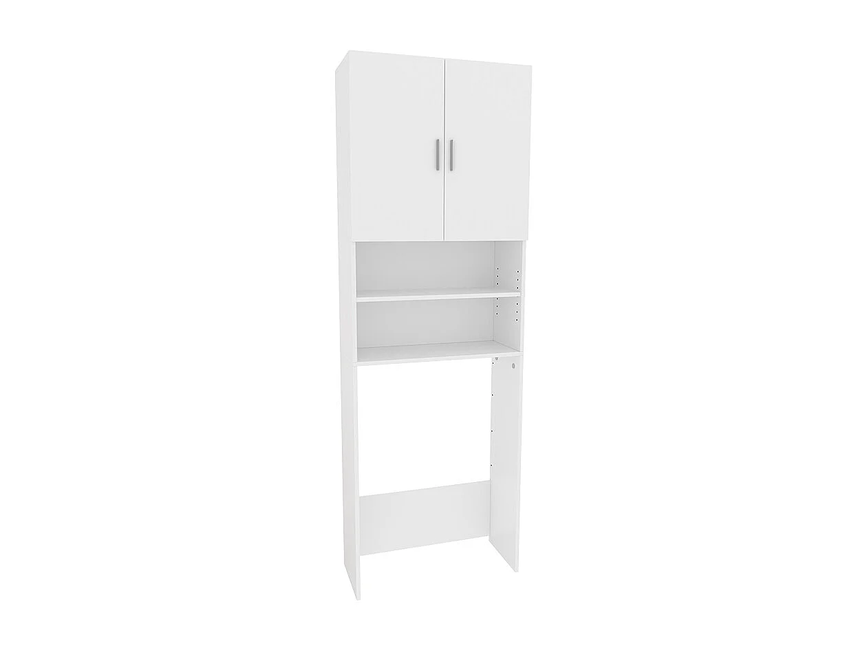 Waschmaschinenschrank weiß 64x26x190 martha