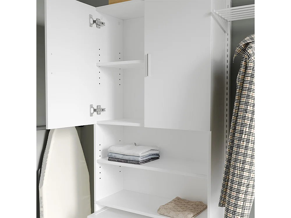 Washing machine cabinet white 64x26x190 martha