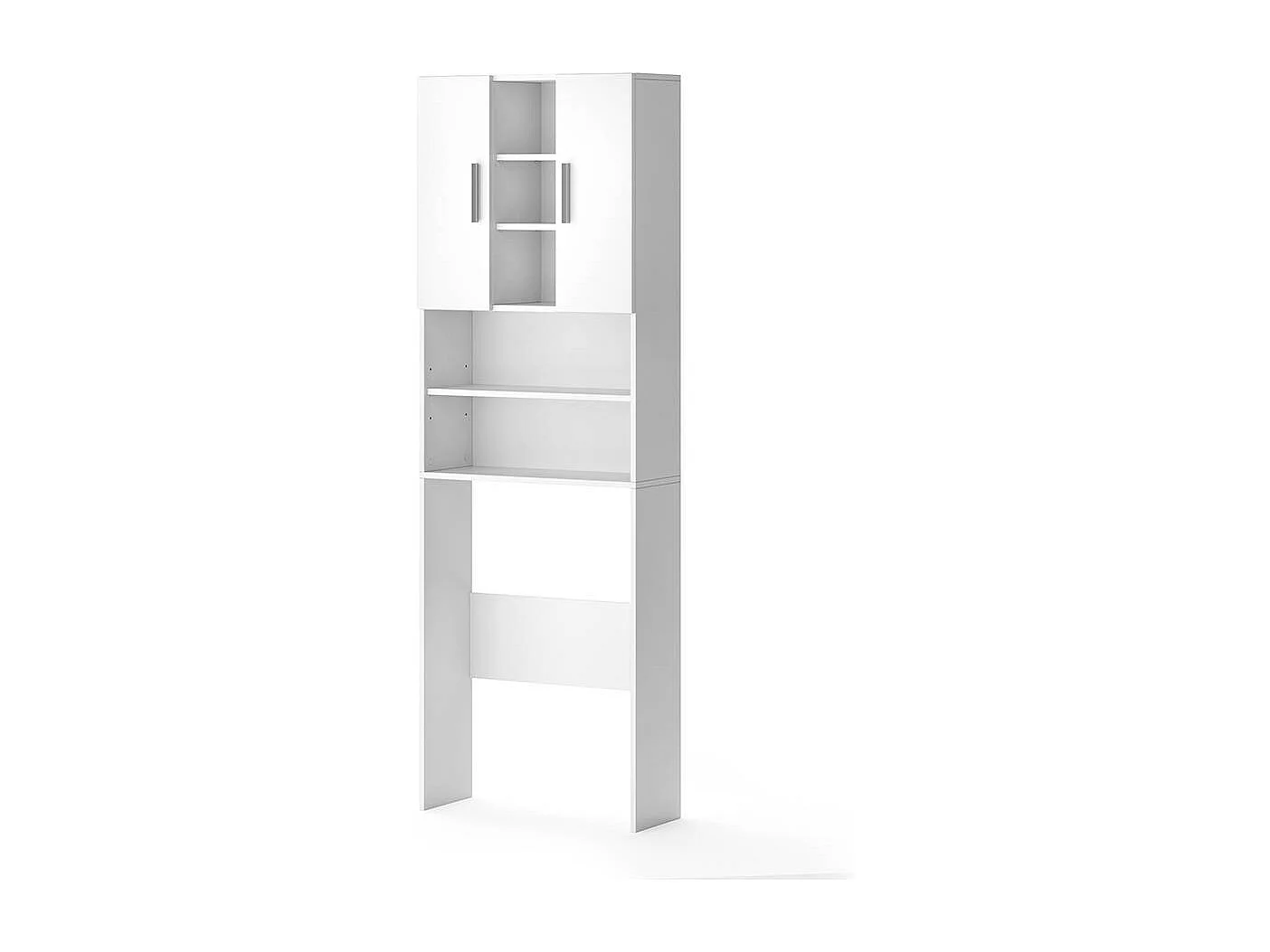 Washing machine cabinet white 64x25.6x190 luis