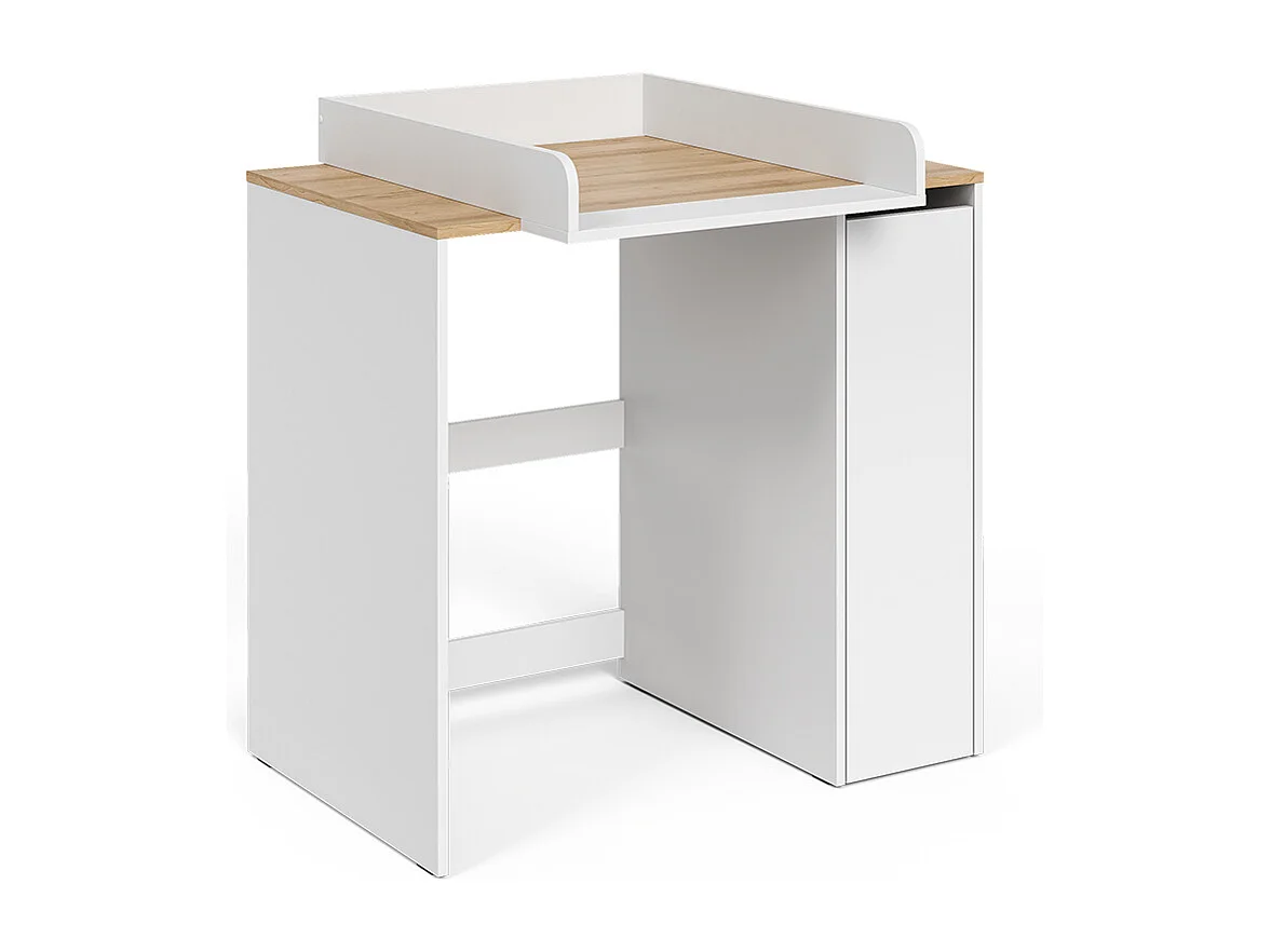 Washing machine cabinet white/artisan 93.6x60.3x88.2 viktor