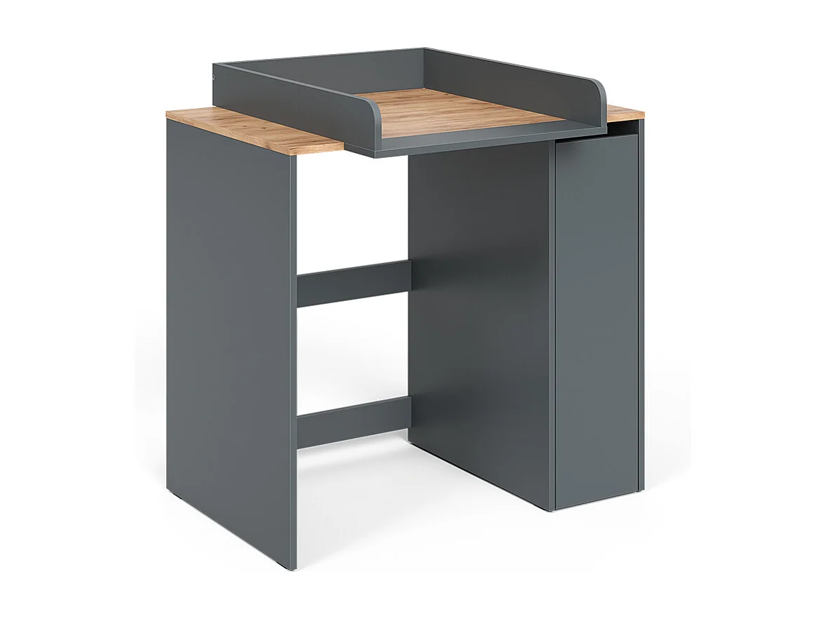 Armoire machine à laver anthracite/chêne doré 93.6x60.3x88.2 viktor