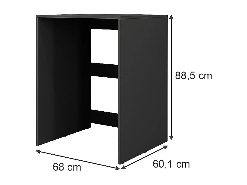 Waschmaschinenschrank anthrazit 68x60.1x88.5 irma