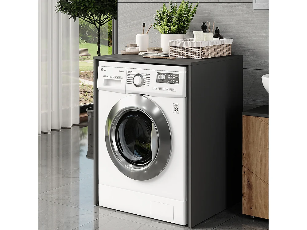 Washing machine cabinet anthracite 68x60.1x88.5 irma