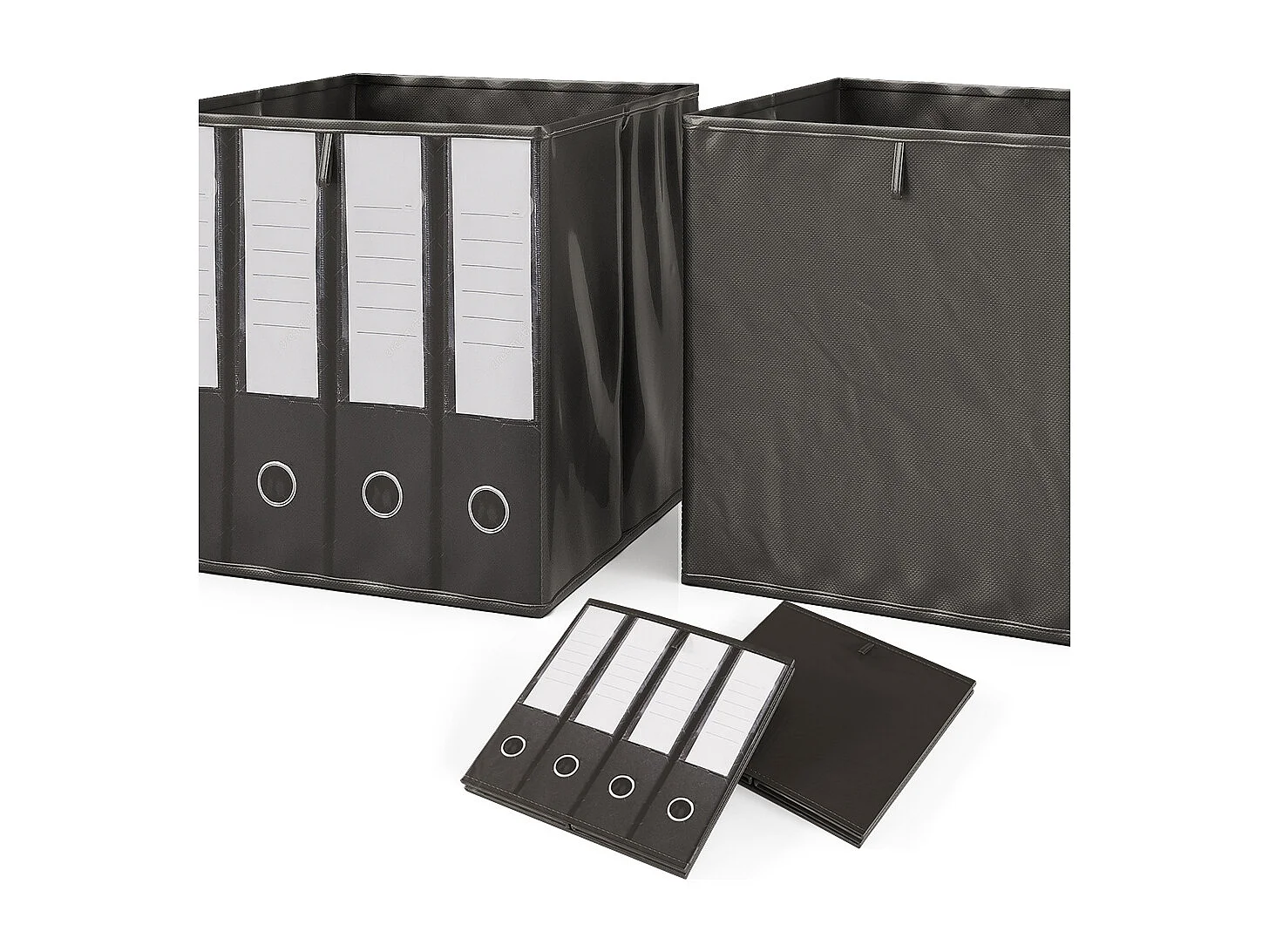 Opbergbox zwart 30x30x30