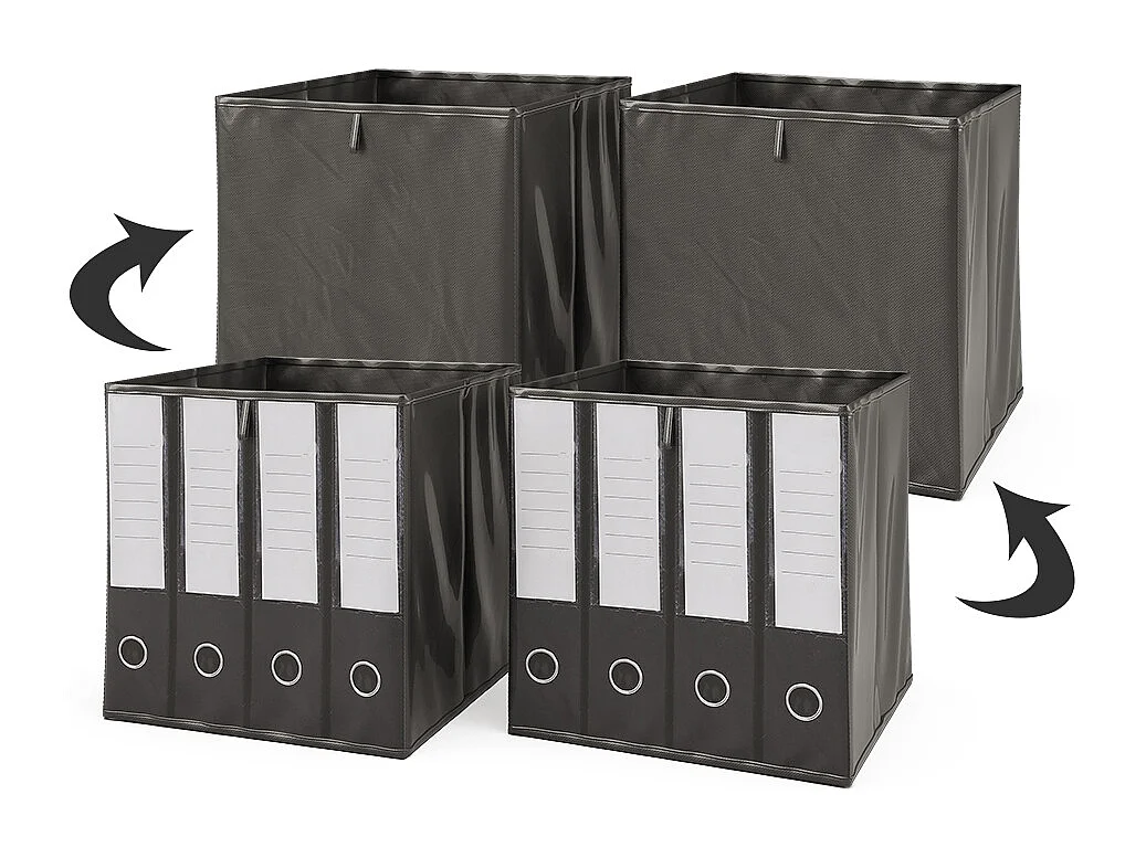 Opbergbox zwart 30x30x30