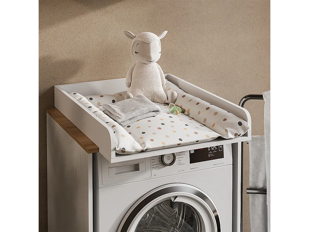 Washing machine cabinet white/artisan 68x60x88.2 viktor