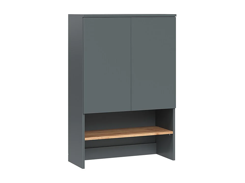 Waschmaschinenschrank anthrazit/goldkraft eiche 68x29x100.4 viktor