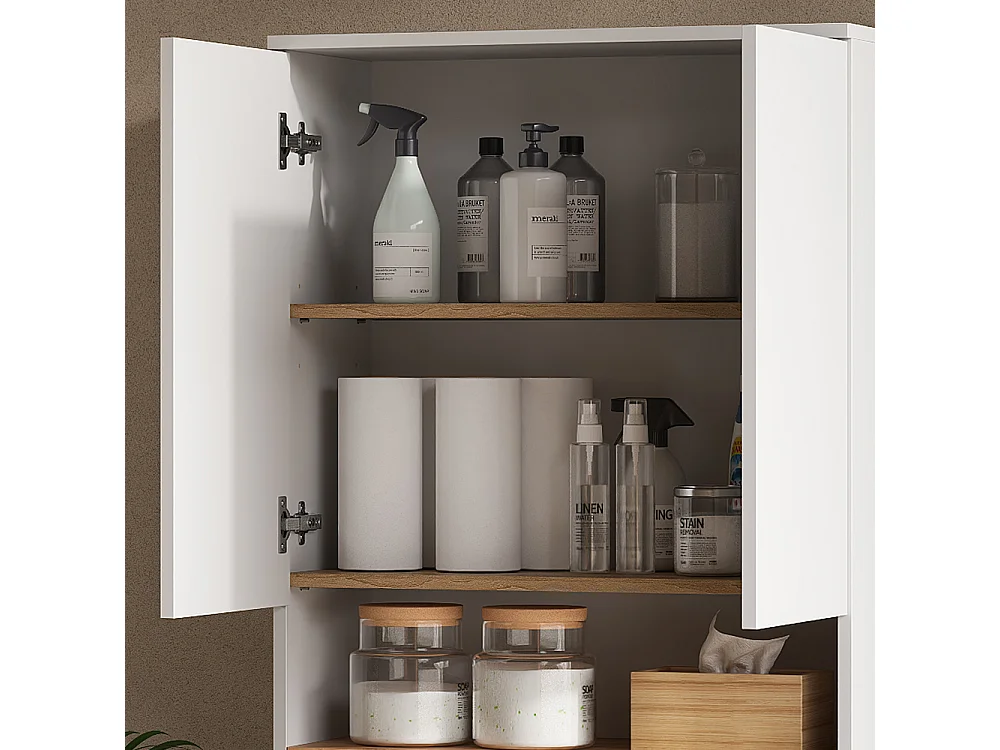 Washing machine cabinet white/artisan 68x29x100.4 viktor