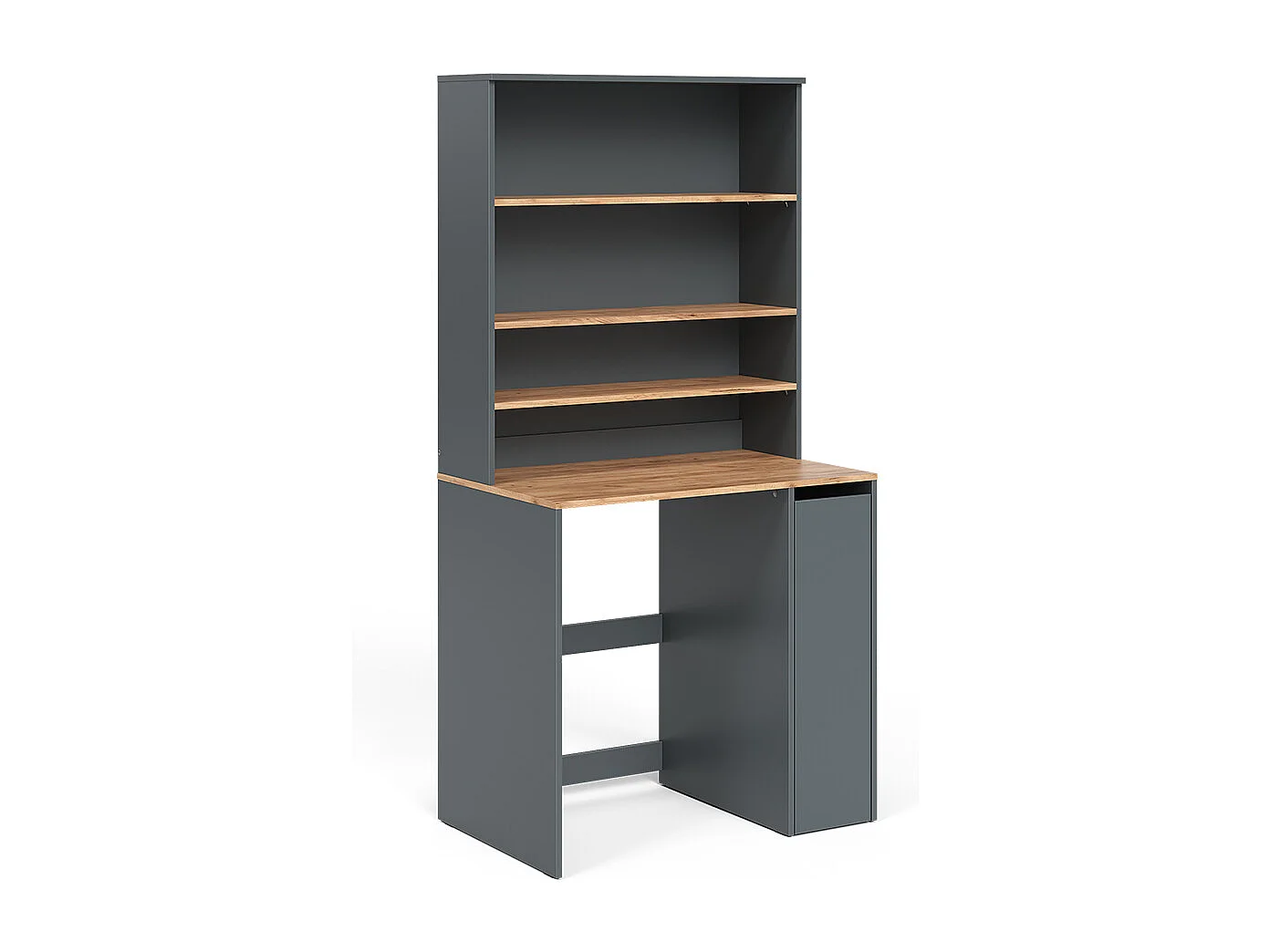 Armoire machine à laver anthracite/chêne doré 93.6x60x88.2 viktor