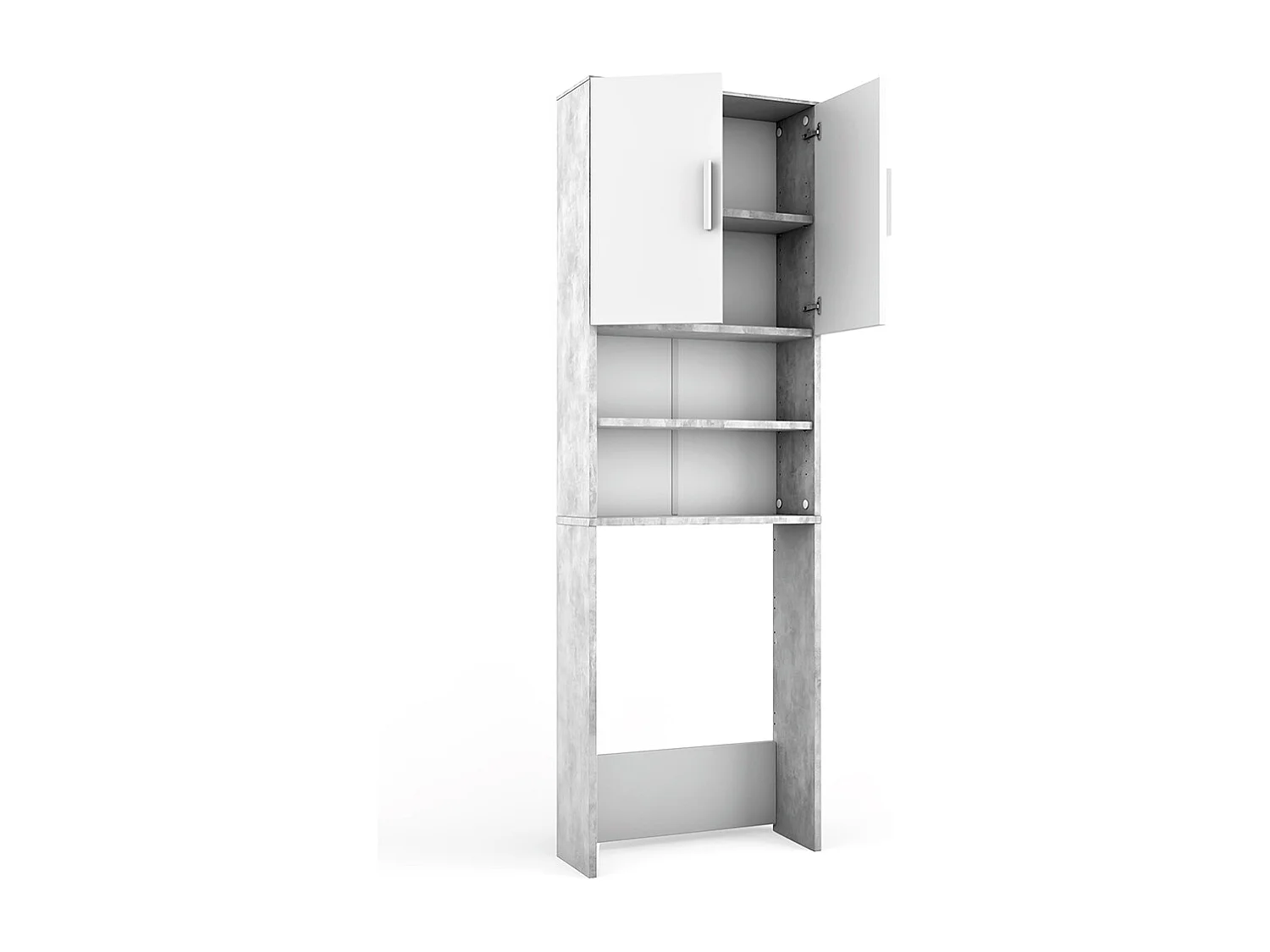 Waschmaschinenschrank beton 64x26x190