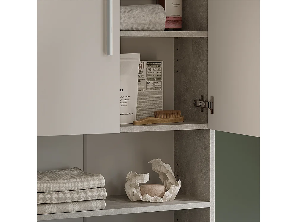 Waschmaschinenschrank beton 64x26x190