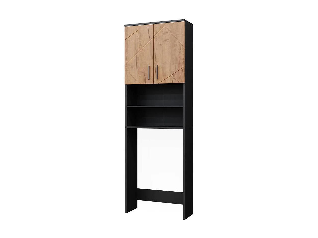 Washing machine cabinet gold power oak/anthracite 64x26x190.5 irma