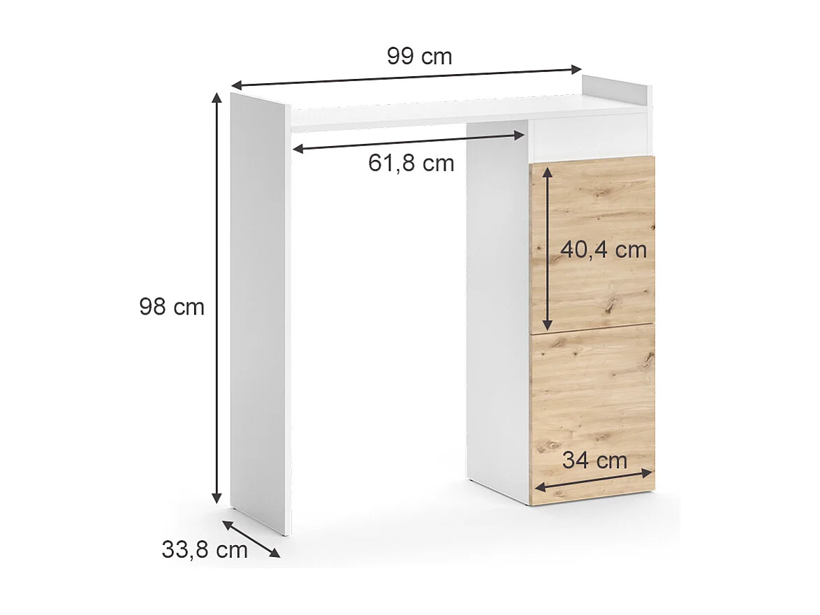 Washing machine cabinet white 99x33.8x98 alf