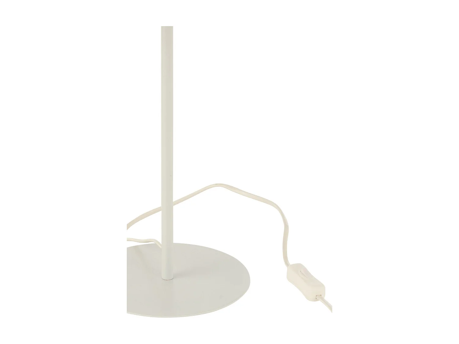 Lampe à Poser en Rotin "Preston" 50cm Naturel & Blanc