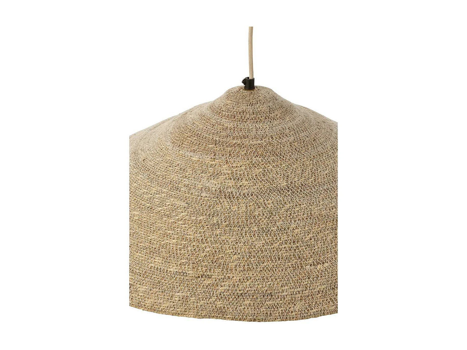 Lampe Suspension Chapeau "Moonj" 60cm Naturel Clair