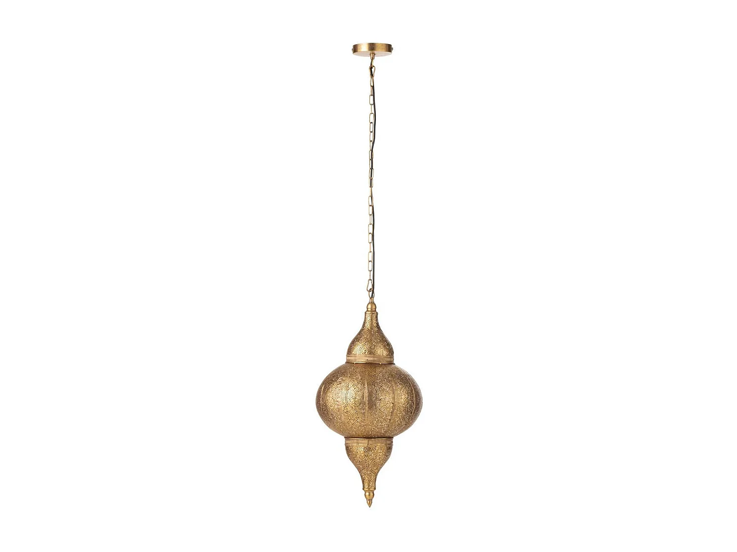 Lampe Suspension en Métal "Bore" 65cm Or