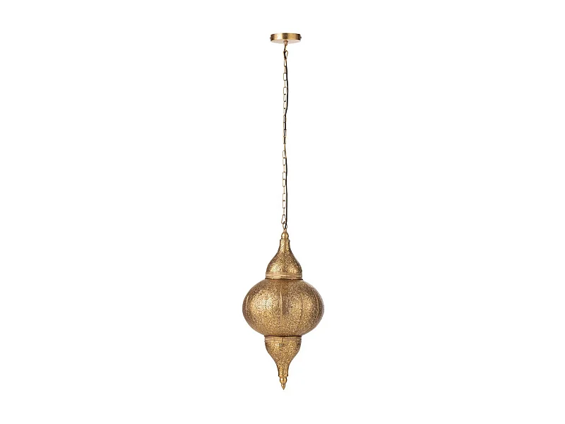 Lampe Suspension en Métal "Bore" 65cm Or