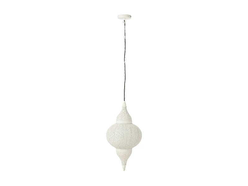 Lampe Suspension en Métal "Bore" 65cm Blanc