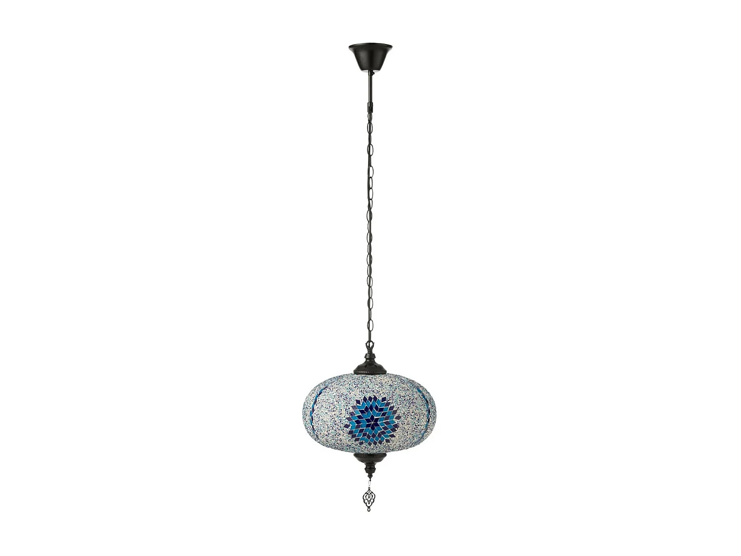 Lampe Suspension Mosaïque "Neal" 30cm Bleu