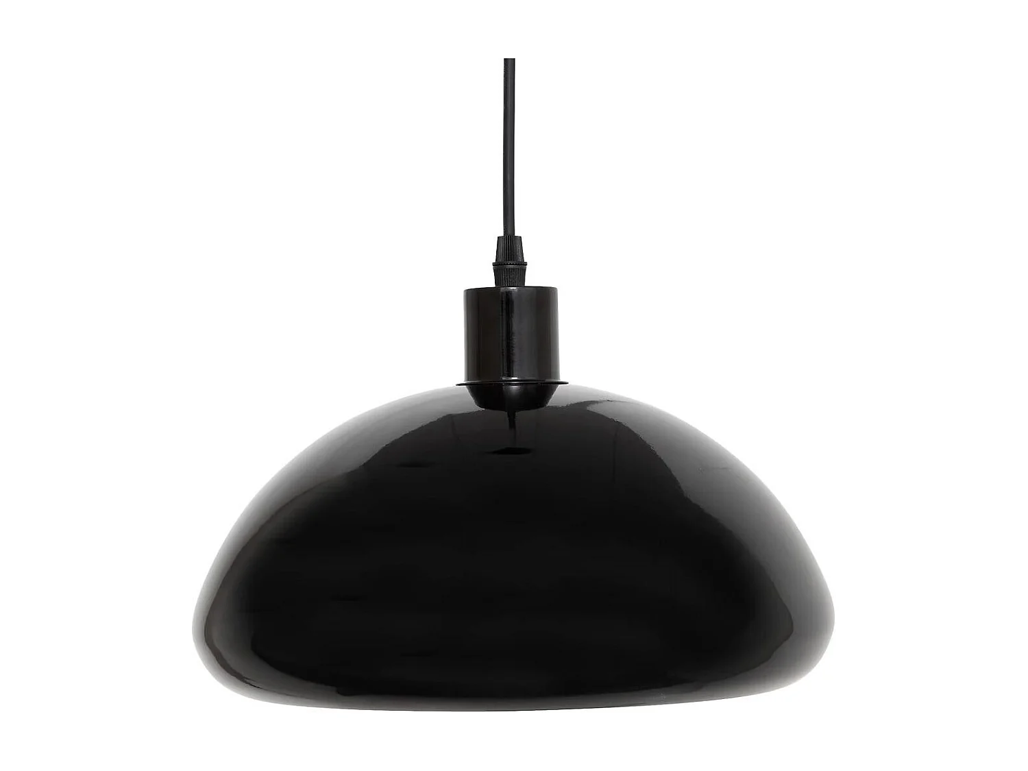 Lampe Suspension Champignon "Savio" 27cm Noir