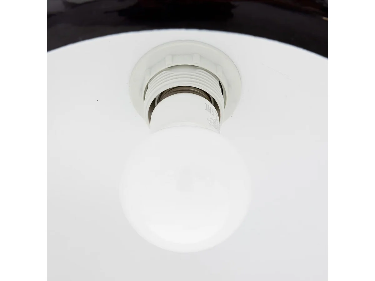 Lampe Suspension Champignon "Savio" 27cm Noir