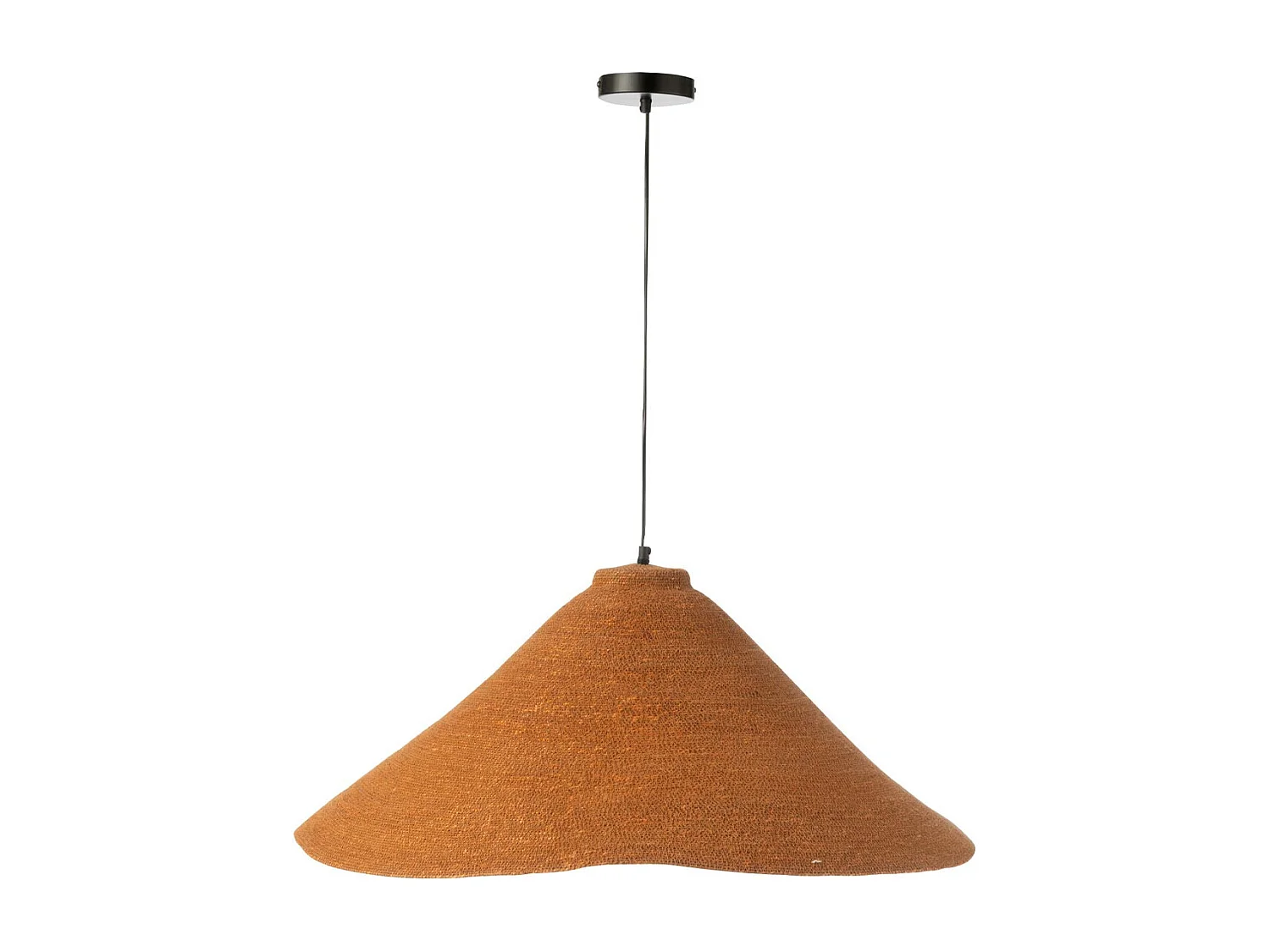 Lampe Suspension en Jonc de Mer "Angelique" 82cm Rouille