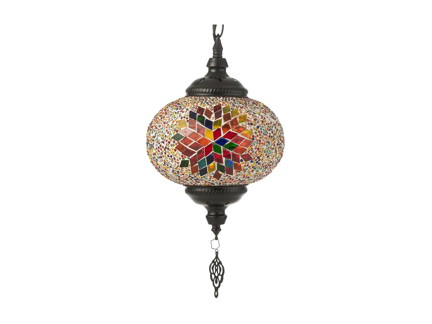 Lampe Suspension Mosaïque "Neal" 18cm Multicolore