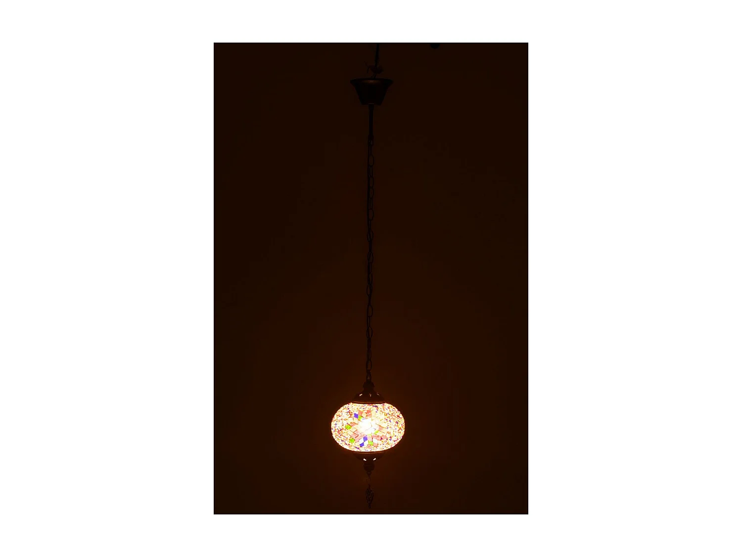 Lampe Suspension Mosaïque "Neal" 18cm Multicolore