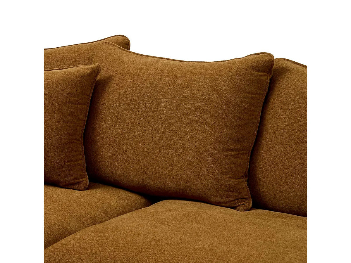 Canapé 3 Places en Tissu "Candice" 194cm Bronze