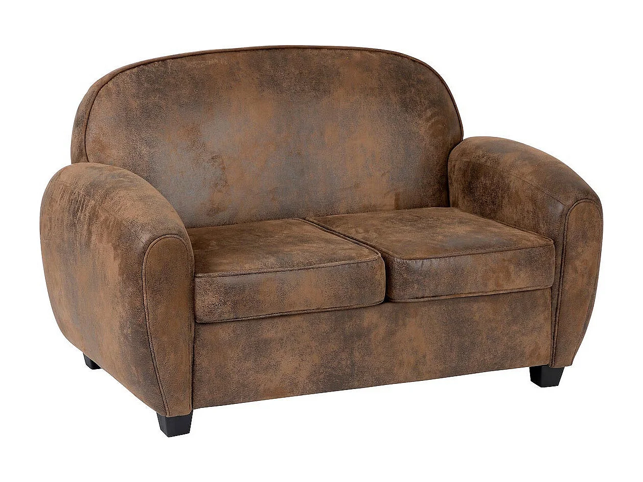 Canapé Club 2 Places "Stanis" 133cm Marron