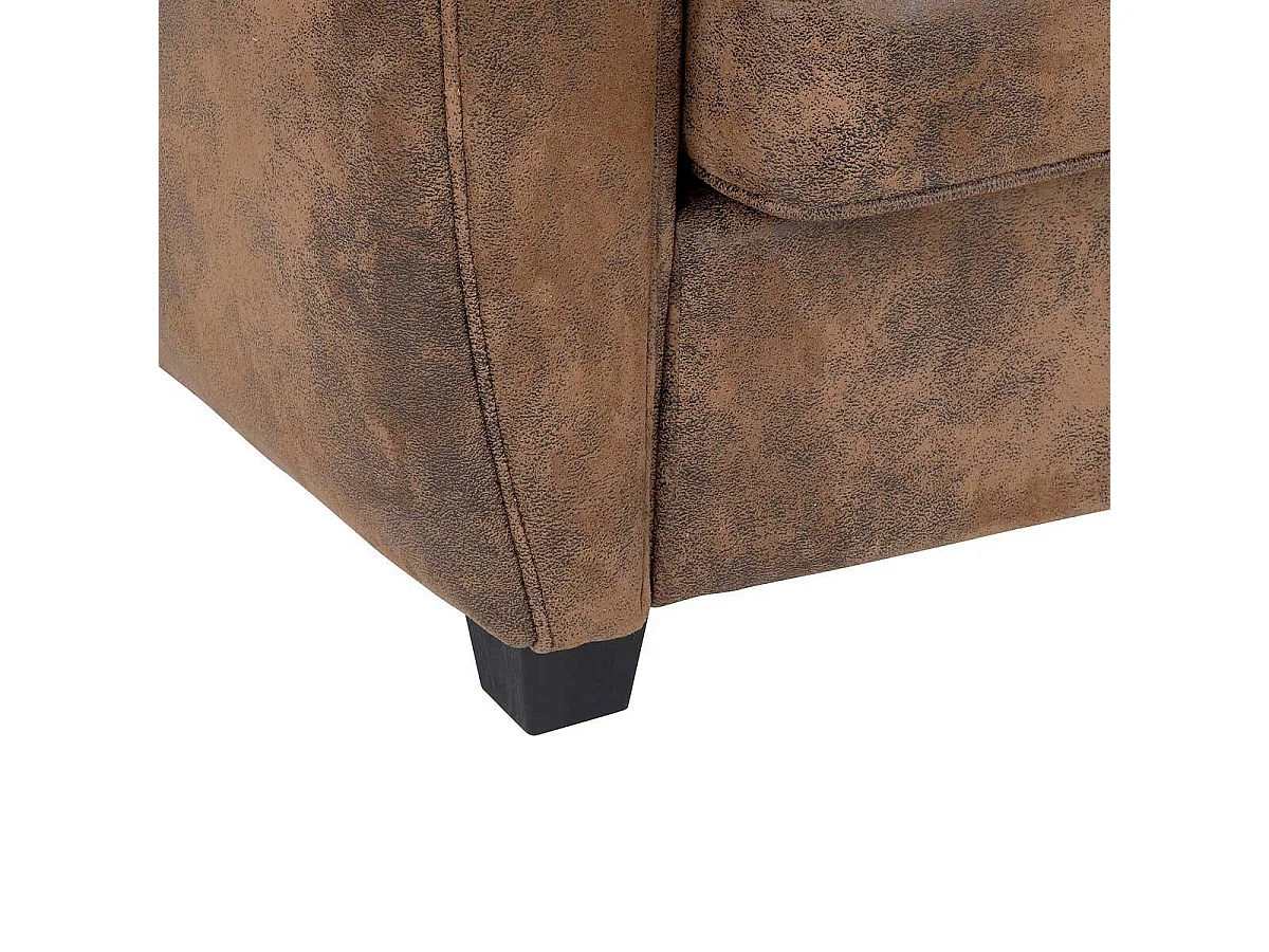 Canapé Club 2 Places "Stanis" 133cm Marron