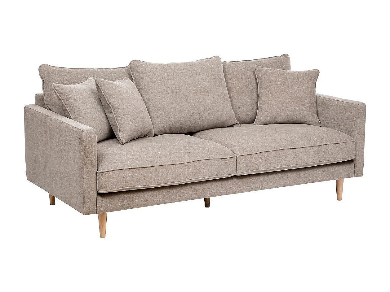 Canapé 3 Places en Tissu "Candice" 194cm Beige
