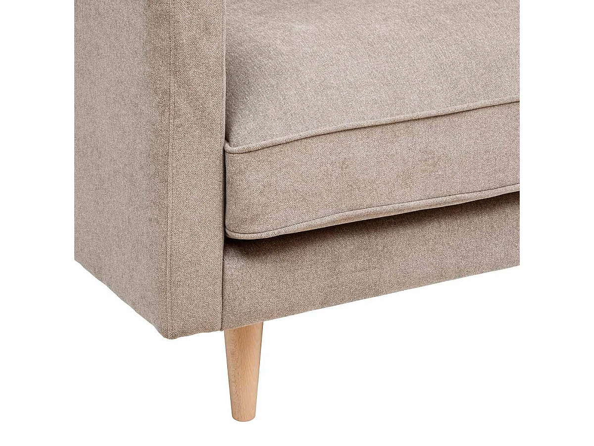 Canapé 3 Places en Tissu "Candice" 194cm Beige