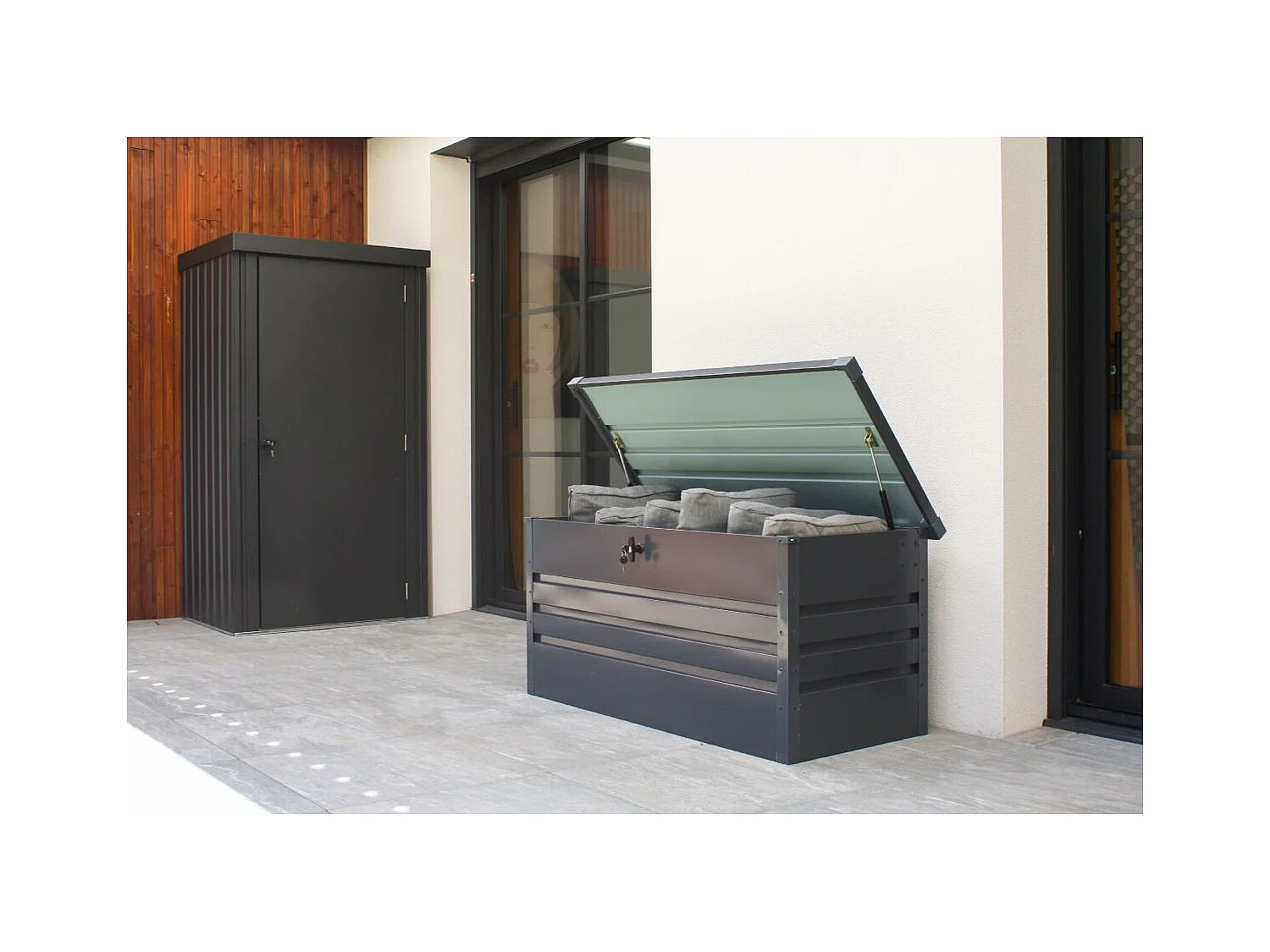 Gartenbox, 350 L, Stahlverzinktem