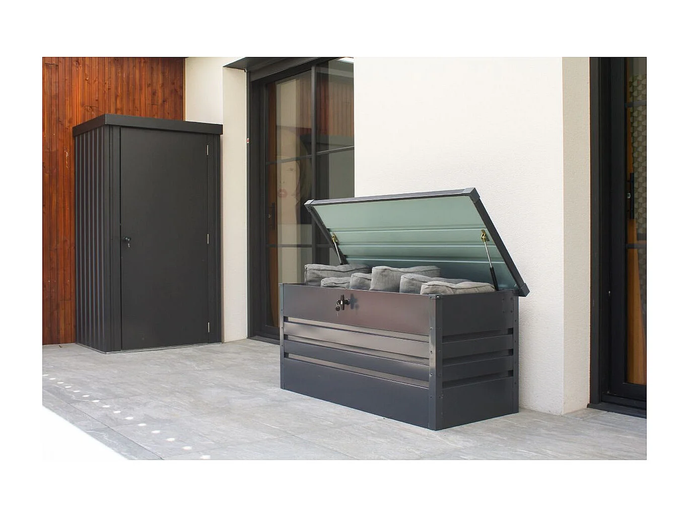 Gartenbox, 350 L, Stahlverzinktem