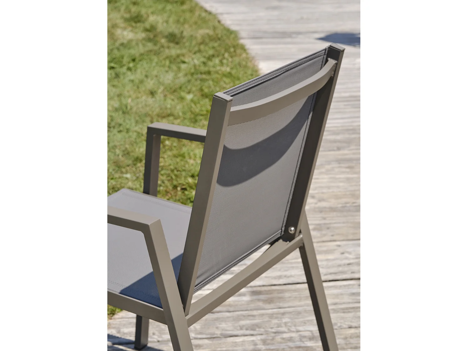 Fauteuil de Jardin Empilable "Floride" 86cm Quartz