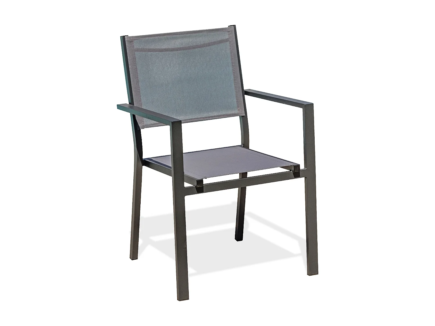 Stapelbarer Gartenstuhl, Aluminium/Textilene