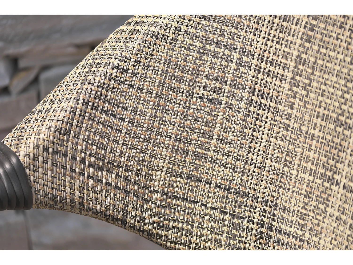 Lot de 2 Fauteuils de Jardin Empilables "Ushuaia" 85cm Marron