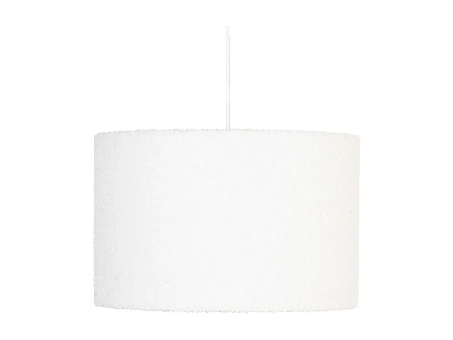 Lampe Suspension Bouclette "Tina" 37cm Blanc