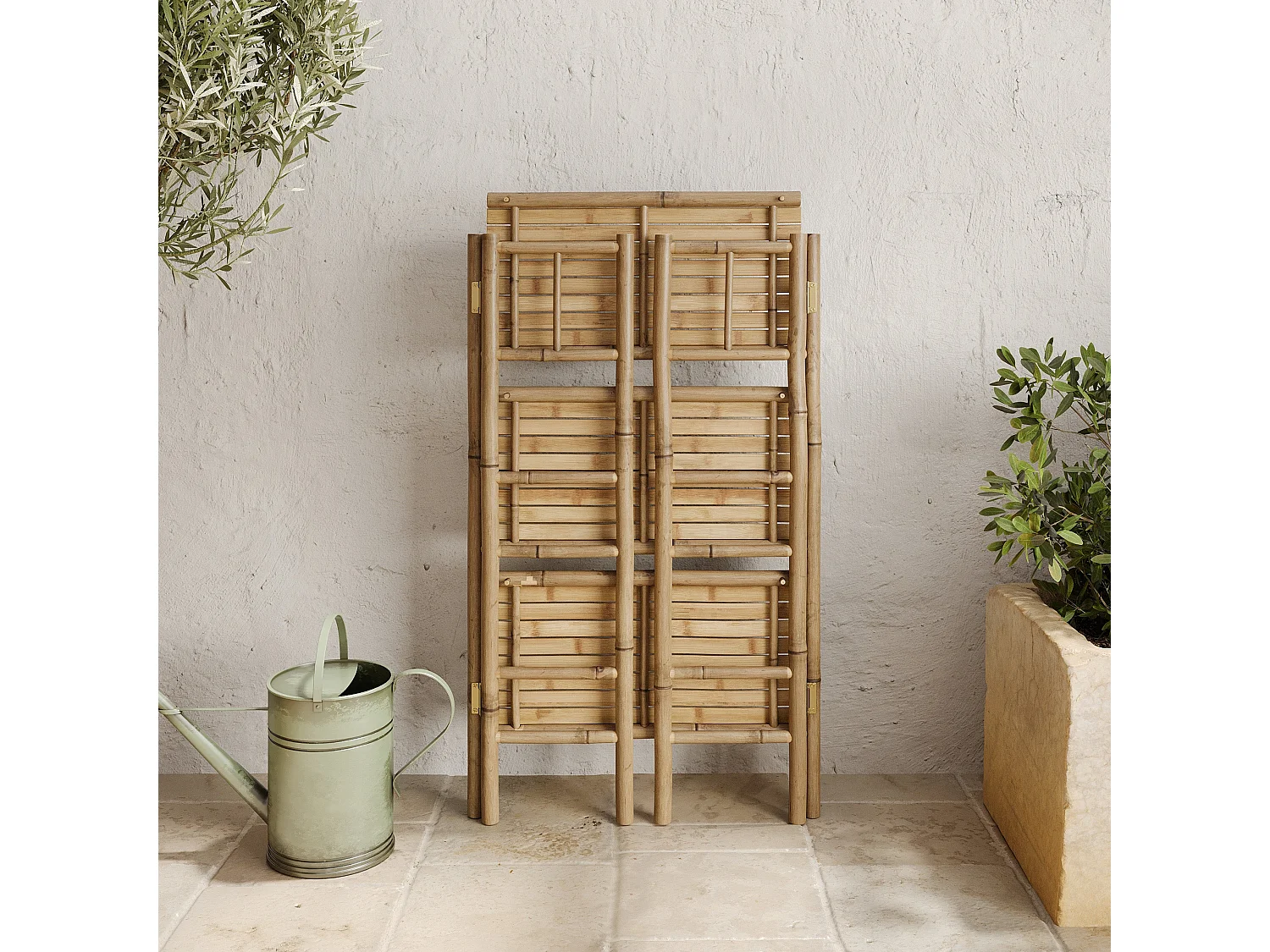 Mensola rettangolare pieghevole in bambù - Bami