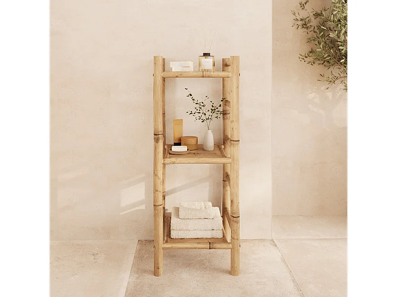 Scaffale in bambù, 3 livelli - Bami