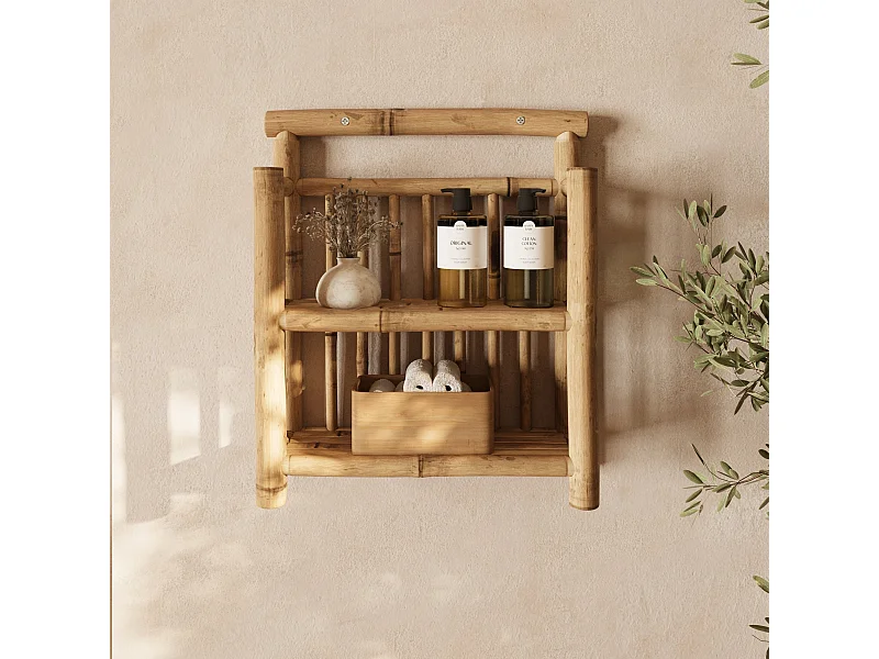 Petite étagère suspendue en bambou - Bami