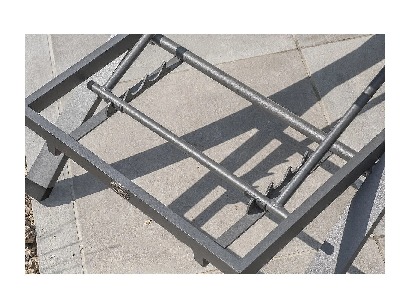 Lot de 2 Bains de Soleil Empilables "Barcelona" 195cm Noir