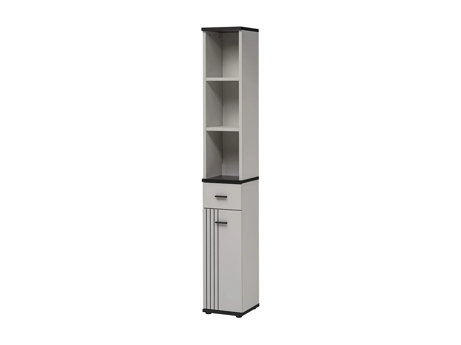 Ensemble Vestiaire 6P "Hugo" 210cm Gris & Noir