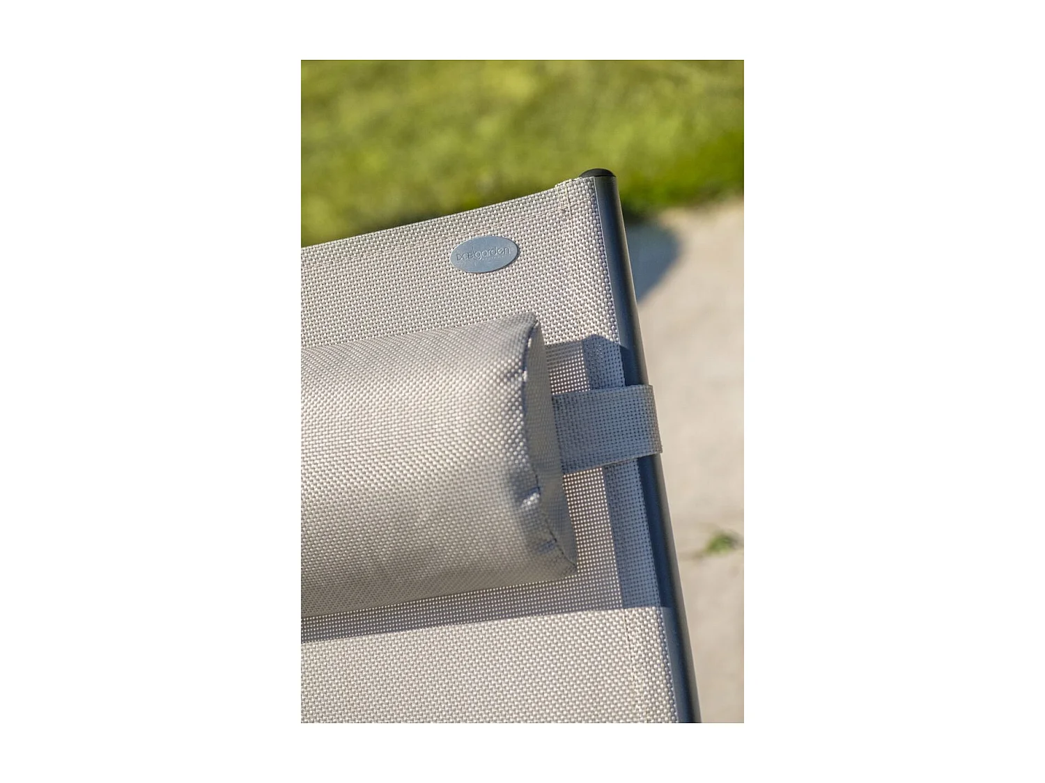 Lot de 2 Bains de Soleil "Cloé" 170cm Gris